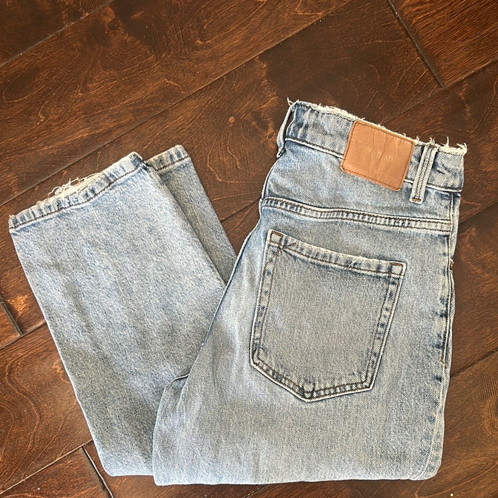 Zara Classic Light Blue Denim Jeans Size 6